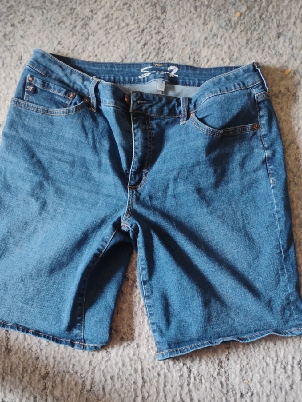 Blue Denim Jean Shorts Size 12